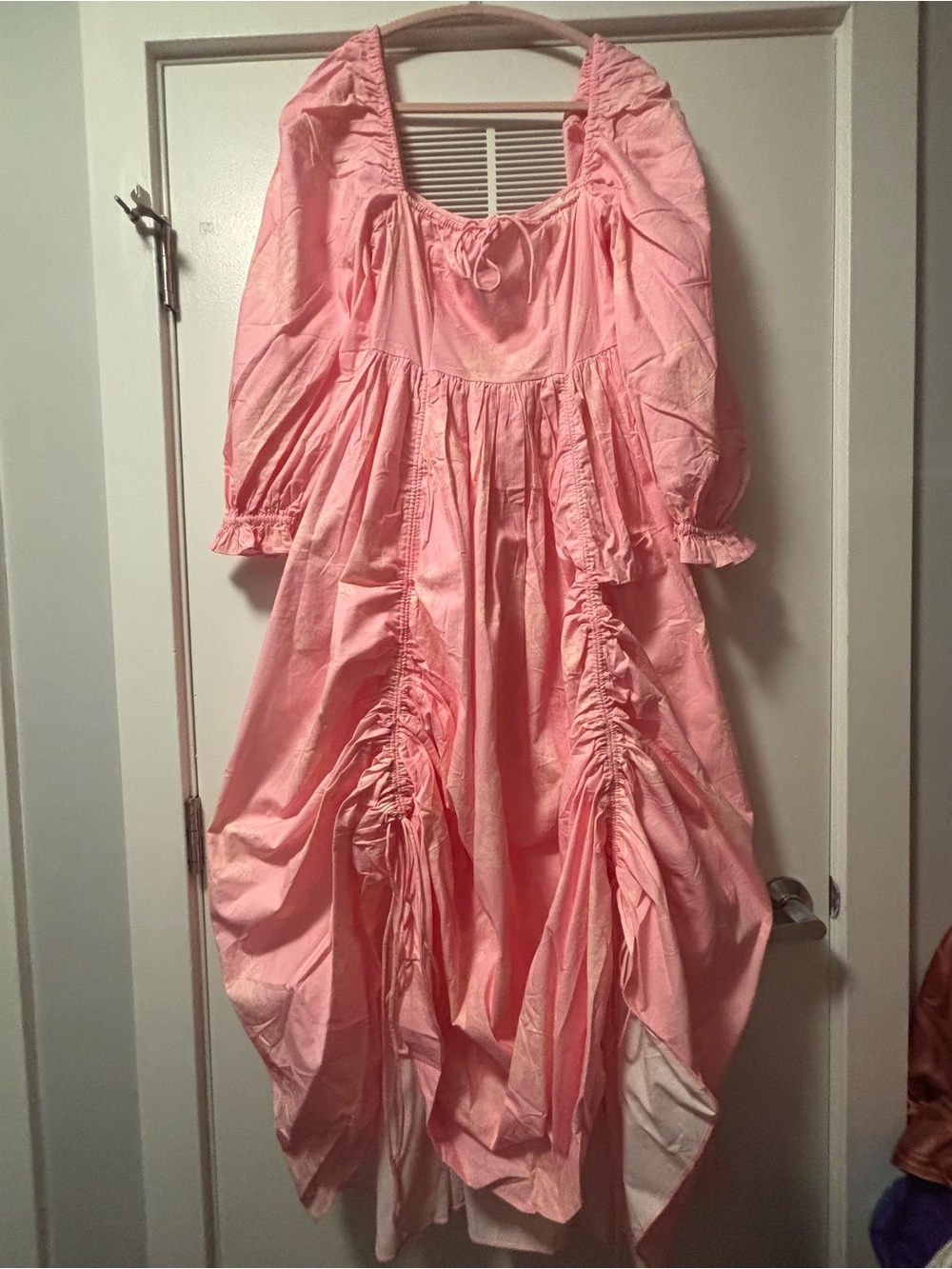 NWT Selkie Anthropologie The Romantics Pink Floral Luau Cotton Maxi Dress M - Picture 3 of 9